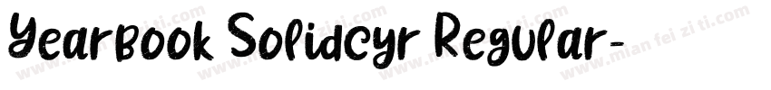 Yearbook Solidcyr Regular字体转换